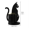 Cat Pen Holder for Desk, Black Cat Shape Pencil Holder, Makeup Brush Pen Organizer Cups, Desk Organizer for Office Supplies - 2 of 4