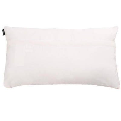 Blush Pink Shag Rectangular Throw Pillow