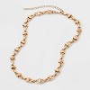 Bar Chain Necklace - A New Day™ Gold - 3 of 4