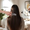 Unique Bargains Retro Long Handle Hair Comb Black White 1 Pc - 4 of 4