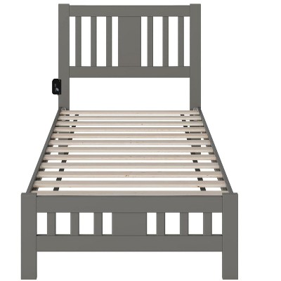 Tahoe Twin Wood Frame Platform Bed with Headboard