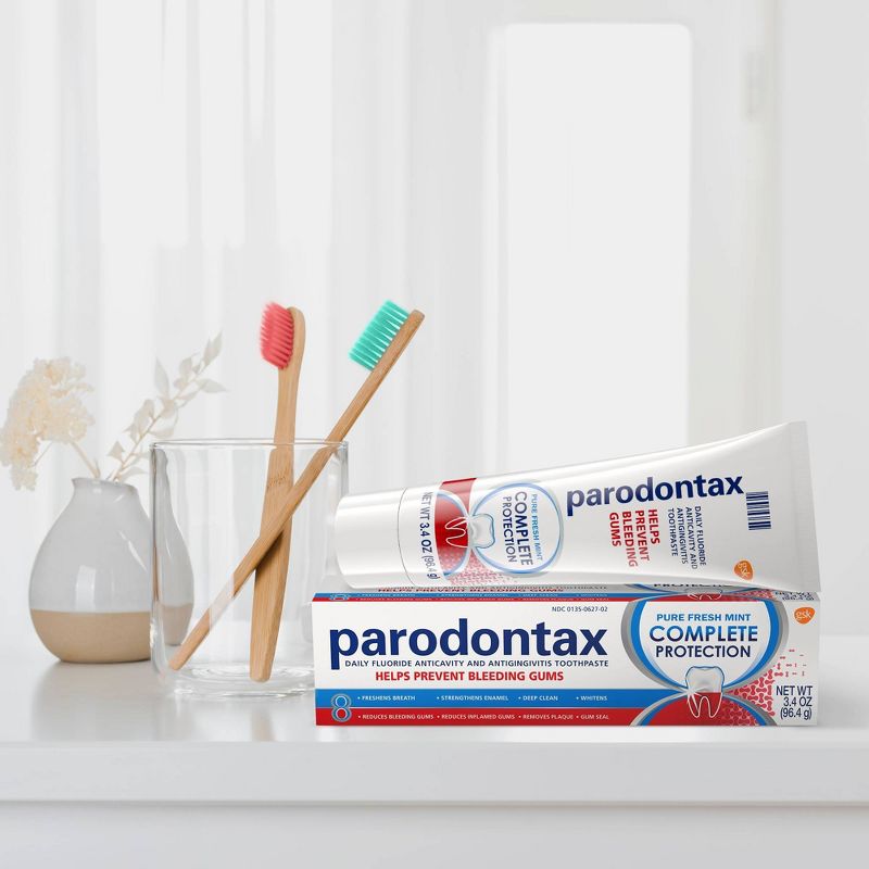 Parodontax Fluoride Anticavity & Antigingivitis Complete Protection Fresh Mint Toothpaste - 3.4oz, 2 of 5