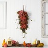 Nearly Natural 35” Autumn Hydrangea and Berry Artificial Fall Tear Drop - 4 of 4