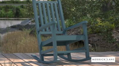 Terracotta Poly Resin Traditional Outdoor Rocking Chair