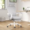 Fontoi Task and Office Chairs, Ergonomic Office Chair with Adjustable Lumbar Support, Home Office Desk Chair with Headrest, Gray, 24.8"*24.8"*49.2" - 3 of 4