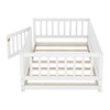 NicBex Twin/Full Size Floor Bed,Montessori Floor Bed with Fence and Door,Wood Floor Bed for Kids,Girls,Boys,Wood Slats Support - 4 of 4