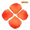 Unique Bargains Wedding Party Decoration Silk Artificial Flower Rose Petals 2''x2'' 5000 Pcs Orange&Red - 3 of 3
