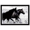 21" x 15" Running Horses Framed Wall Art Print: Digital Fashion Art, Wynwood Studio - 3 of 4