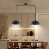 VYNXARIA 41 - Inch Industrial Modern Black Double Ceiling Lights, Adjustable Matte Pendant Lamps - 4 of 4