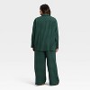 Women's Flannel Long Sleeve Button Down Shirt and Pants Pajama Set - Auden™ - 2 of 3