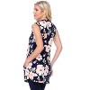 Women's Floral Printed Sleeveless Rosaleen Tunic - White Mark - 2 of 3