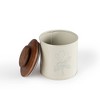 Vynxaria Food Storage Containers: Esana Metal Canister with Wooden Lid - Elegant Kitchen Storage Solution - 2 of 4