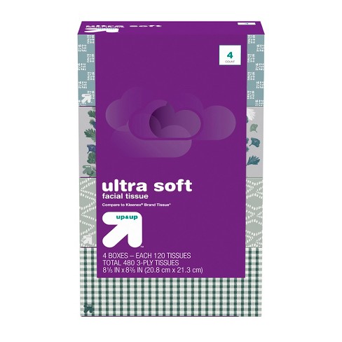 tissue facial 120ct kleenex 4pk compare ultra soft brand target