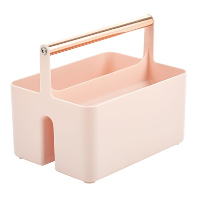 Mdesign Plastic Shower Caddy Storage Organizer Tote - Light Pink/rose ...