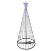 Northlight LED Lighted Show Cone Christmas Tree Outdoor Decoration - 9' - Multicolor Lights - 3 of 4