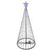 Northlight LED Lighted Show Cone Christmas Tree Outdoor Decoration - 9' - Multicolor Lights - image 3 of 4