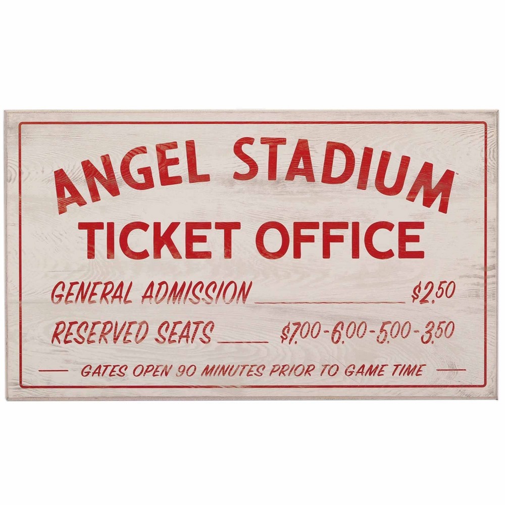 Photos - Other Decoration MLB Los Angeles Angels Baseball Sign Panel 