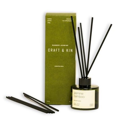Craft & Kin Scented Oil Rattan Reed Diffuser Set With Lavender & Wood Scent  : Target