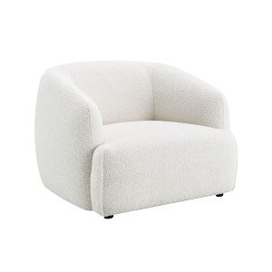 Fabric Armless Chair with Full Foam, Wooden Inner Frame and Tight Cushion Support for Living Room - 1 of 4