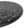 PAGED Aluminum Outdoor Dining Table Elegant Patio Table with Removable Ice Bucket for Patio, Deck, Poolside - 2 of 4