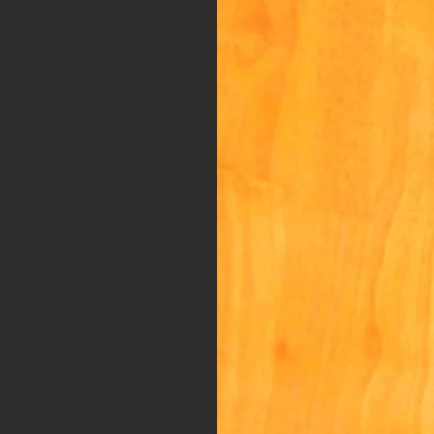 Shaker Style Black & Oak Solid Hardwood Dining Table