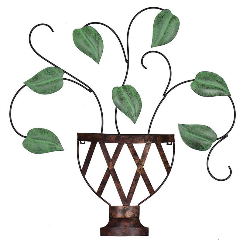 Lillian Potted Plant Metal Wall Art - Brewster, 1 of 3