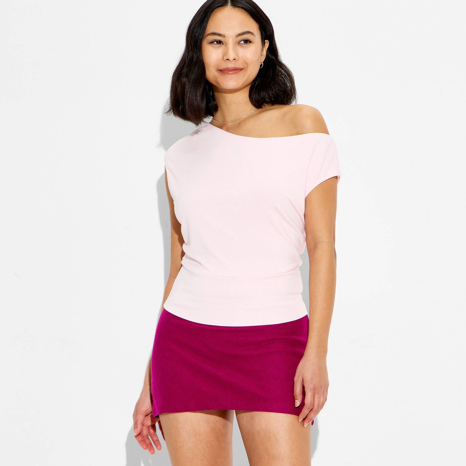 Women's Mini Pull-On Linen Skort - Wild Fable™