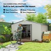 Garden Metal Shed, Storage Shed Utility Storage with Double Locking Doors for Bike Tools - 4 of 4