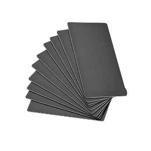 Unique Bargains Aluminium DIY Laser Printing Office Engraving Blank Metal Card 10 Pcs - 1 of 4