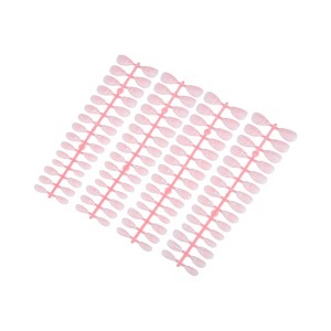 Unique Bargains French Almond Fake Nails White 4 Pcs - 1 of 4