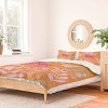 Deny Designs ThirtyOne Illustrations Tiger Moon in Tangerine Duvet and Sham Set - 2 of 4