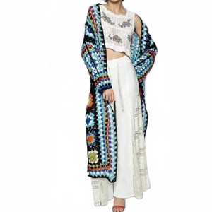 Women's Crochet And Colors Open Cardigan - POL - 1 of 4