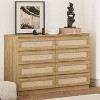Zstar 8 Drawer Double Dresser for Bedroom, Living Room, Entryway, Hallway - 3 of 4