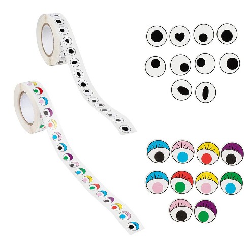 Download Genie Crafts 1000 Piece 2 Rolls Assorted Novelty Eye Eyeball Stickers Labels 0 5 In For Kids Art Craft Diy Target