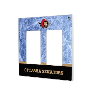 NHL Eastern Conference Teams Ice Wordmark Hidden-Screw Light Switch Plate for Double Rocker - 1 of 4