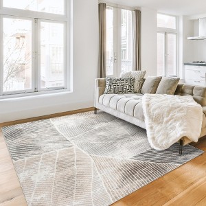 Gertmenian Alor Bisa Modern Abstract Gray Indoor Polypropylene Area Rug - 1 of 4