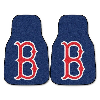 MLB Boston Red Sox Carpet Car Mat Set - 2pc