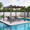 PURPLE LEAF Pergola Outdoor Retractable Pergola with Sun Shade Canopy Patio Metal Grape Trellis Pergola Grill Shelter Pergola for Porch Garden Yard - 2 of 4