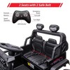 Kids Ride on 2 Seaters Electric Car, 24V 2*120W Motors Battery Powered 20"SeatsLED Headlights, Front Storage, for 3+ - 4 of 4