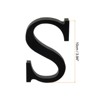 Unique Bargains Home Decoration Self-Adhesive 3D Acrylic Alphabet Mirror Wall Stickers Black - 2 of 3
