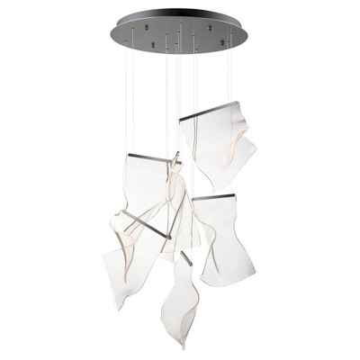 ET2 Lighting Rinkle 6 - Light Pendant in  Brushed Gunmetal