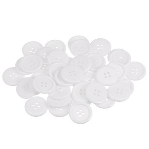 Unique Bargains Resin DIY Craft Flat 4-Hole Sewing Buttons 100 Pcs - 1 of 4