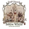 Men's Snow White and the Seven Dwarfs Distressed Vintage Movie Logo  T-Shirt - White - Medium - 2 of 4