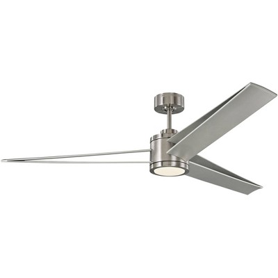 Visual Comfort and Co. 60" Visual Comfort Armstrong Steel LED Damp Ceiling Fan with Remote