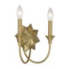 Savoy House Sullivan 2 - Light Wall Light in  Warm Brass - 4 of 4