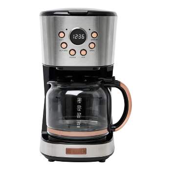 Black And Decker 12 Cup Programmable Coffee Maker In Gray : Target