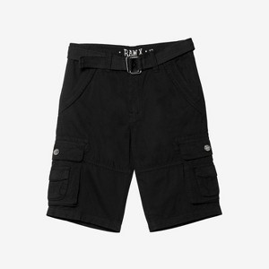 RAW X Boy's Belted Twill Cargo Shorts - 1 of 4