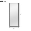 MAYEERTY 64.17x21.26x0.59in Aluminum Thin Edge Right-Angle Rectangle Black Full-Length - 4 of 4