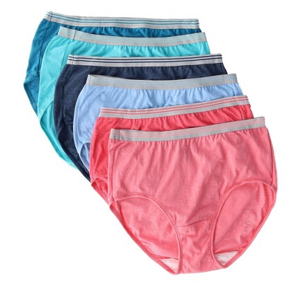 Fruit Of The Loom Women's Heather Brief Underwear (6 Pair Pack), 6 ...