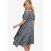 ellos Plus Size Tiered Midi Dress With Surplice Neckline - 4 of 4